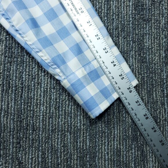 Twillory Shirt Mens XL Blue Plaid Untuckable Button Up Long Sleeve Tailored - Picture 14 of 16